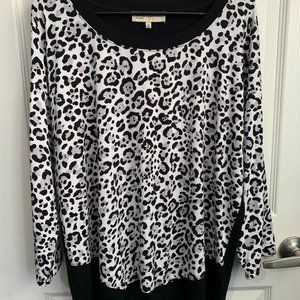 Leopard print Long sleeve top